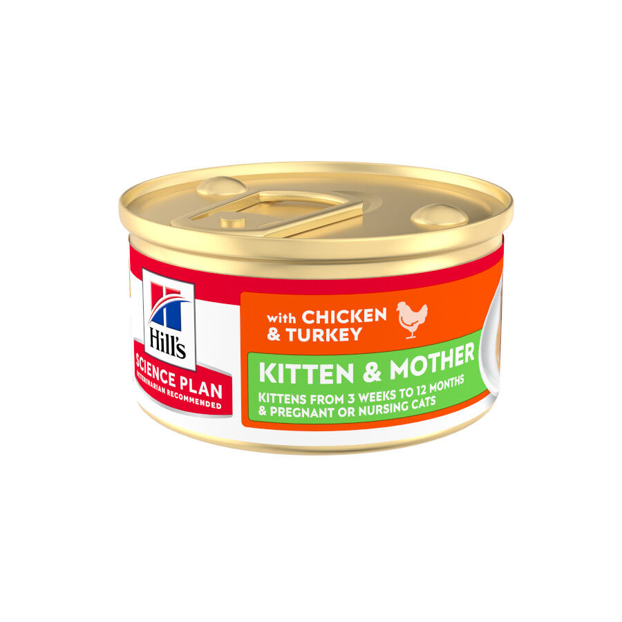 85 g Hill's Science Plan Kittene Mother Mousse de Frango e Peru lata para gatos, , large Imagem n&uacute;mero 1