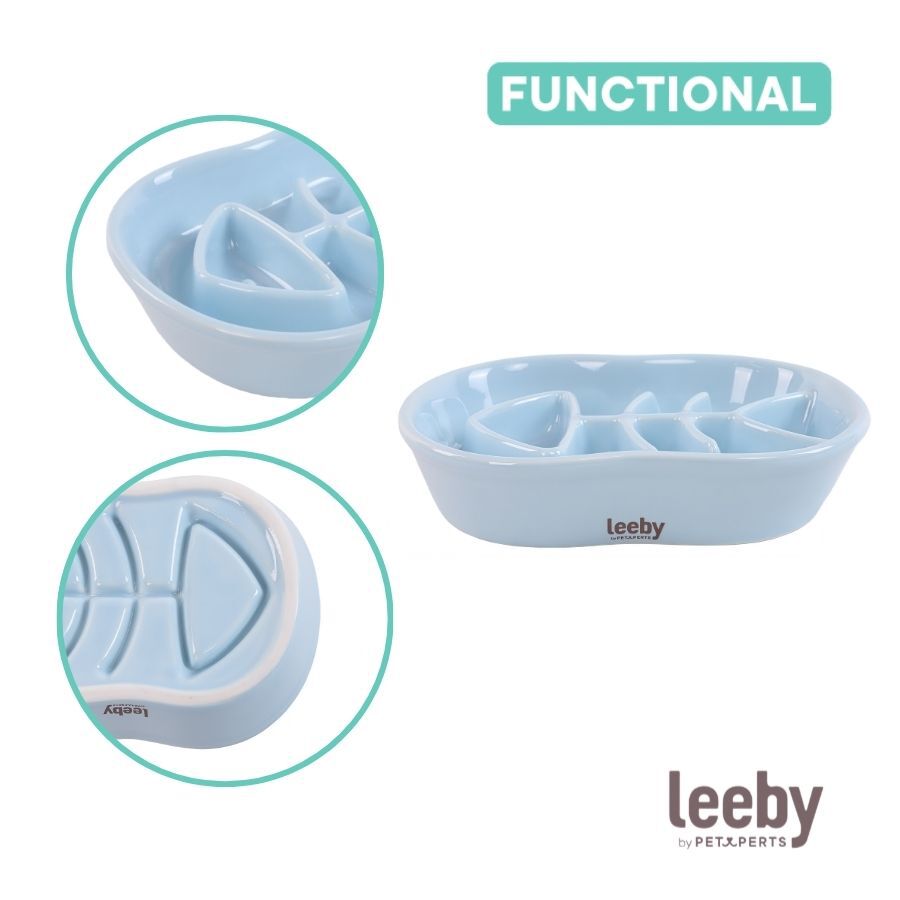 Leeby Comedouro Antivoracidade de Cer&acirc;mica para gatos, , large Imagem n&uacute;mero 3