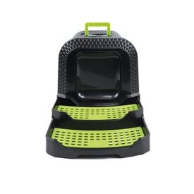 M-Pets Eco Rattan Caixa de Areia Preta para gatos 