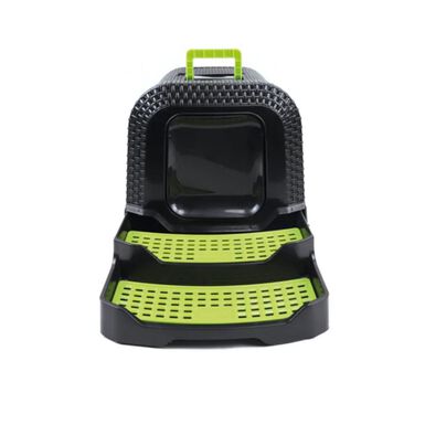 M-Pets Eco Rattan Caixa de Areia Preta para gatos 