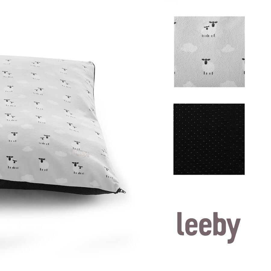 Leeby cama com ovelhas com cobertura amov&iacute;vel cinzenta para cachorros, , large Imagem n&uacute;mero 6