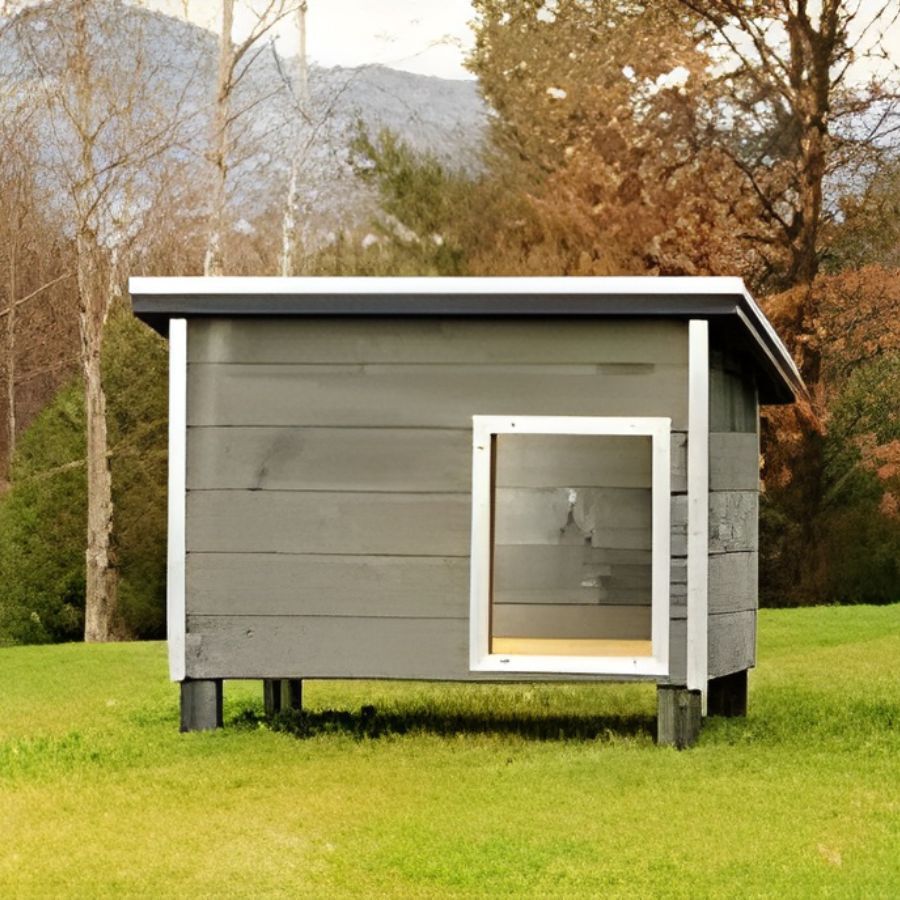 TK-Pet Nevada Casota de Madeira Cinzenta para c&atilde;es, , large Imagem n&uacute;mero 1