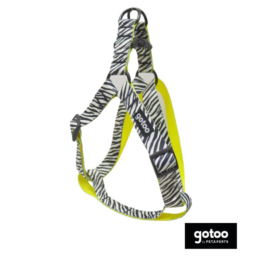 Gotoo Peitoral estampado zebra para c&atilde;es, , large Imagem n&uacute;mero 2