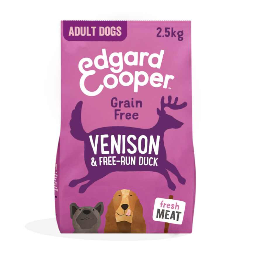 2.5 kg Edgard & Cooper Adult ra&ccedil;&atilde;o Veado e Pato para c&atilde;es, , large Imagem n&uacute;mero 1