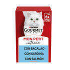 Purina Gourmet Mon Petit Seleção Peixes em molho para gatos, , large image number null