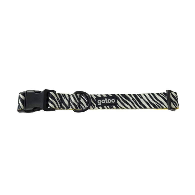 Gotoo Coleira estampada zebra para cães,  Imagem número 1 Gotoo Coleira estampada zebra para cães, , large Imagem número 1