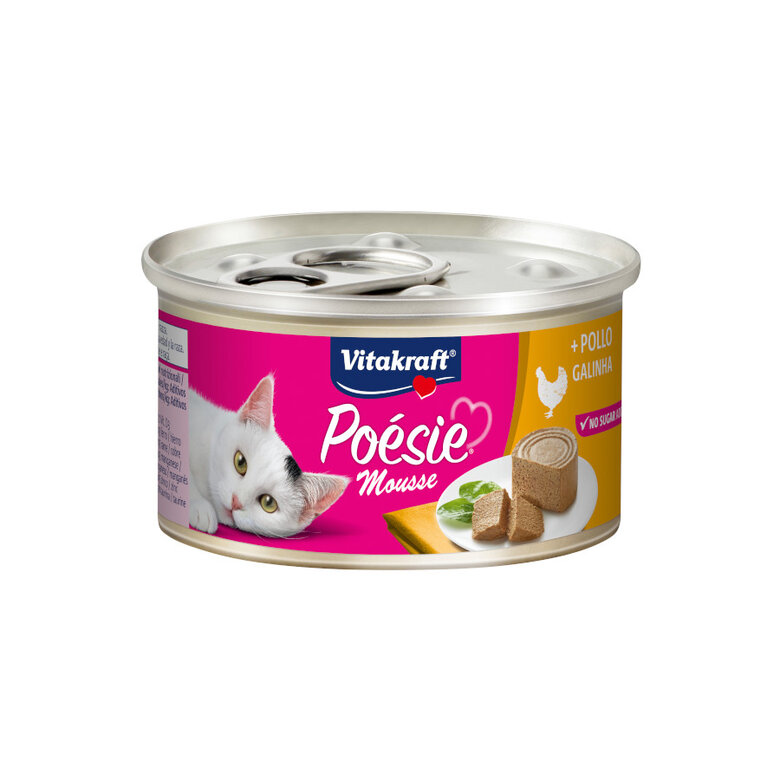 85 g Vitakraft Poésie Mousse de Frango em lata para gatos ,  Imagem número 1 85 g Vitakraft Poésie Mousse de Frango em lata para gatos , , large Imagem número 1