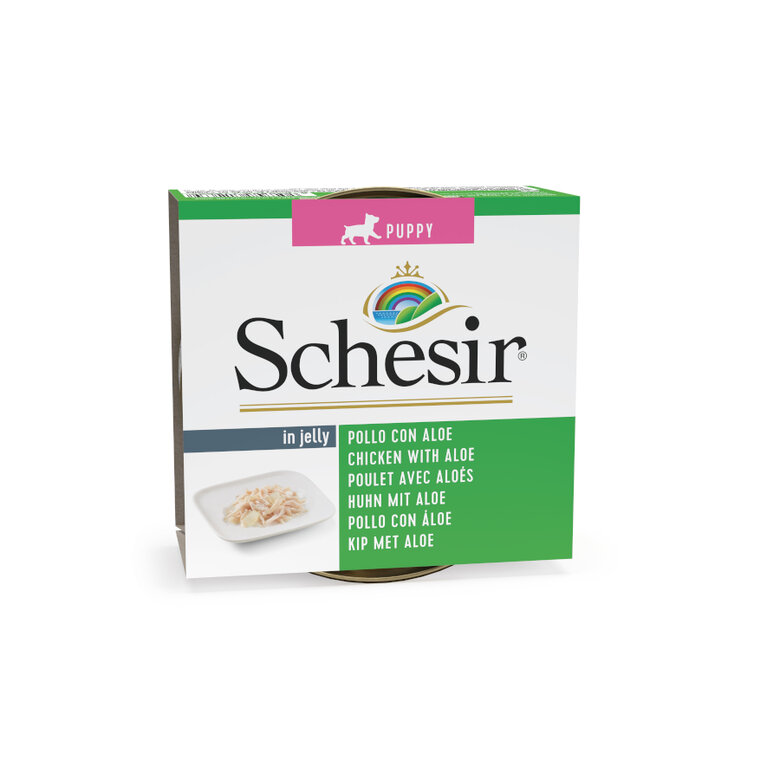 150 g Schesir Puppy Frango com Aloé lata para cães,  Imagem número 1 150 g Schesir Puppy Frango com Aloé lata para cães, , large Imagem número 1
