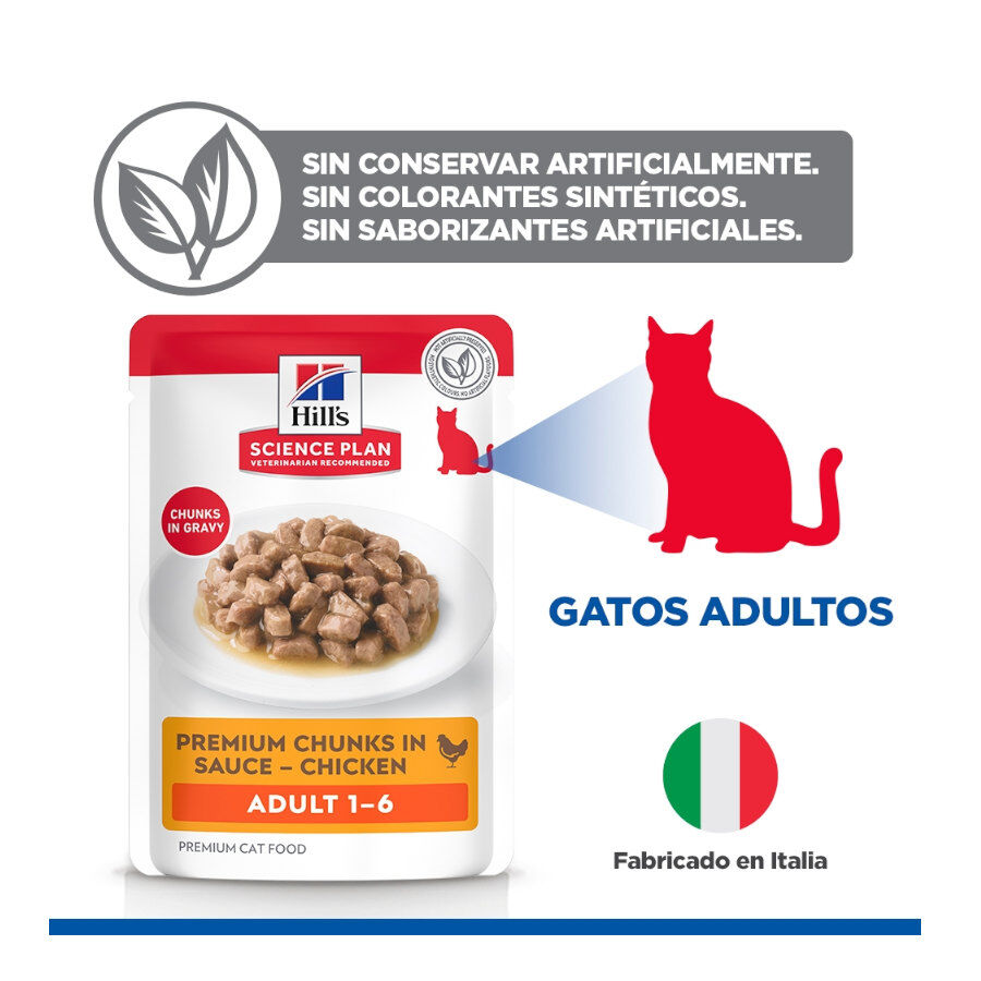 85 g Hill's Science Plan Adult Frango saqueta para gatos, , large Imagem n&uacute;mero 5