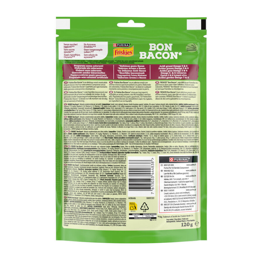 120 g Aperitivo Friskies Bon Bacon para c&atilde;es, , large Imagem n&uacute;mero 3