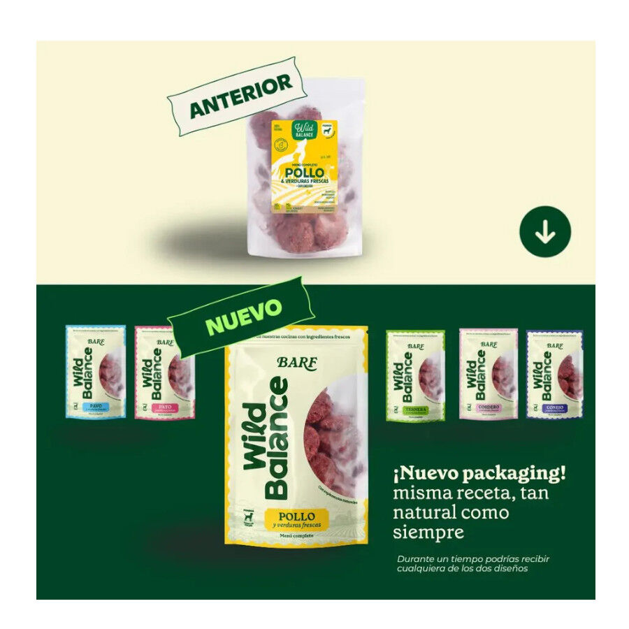 2.5 kg Wild Balance BARF Frango e Legumes alimenta&ccedil;&atilde;o natural congelada para c&atilde;es, , large Imagem n&uacute;mero 2