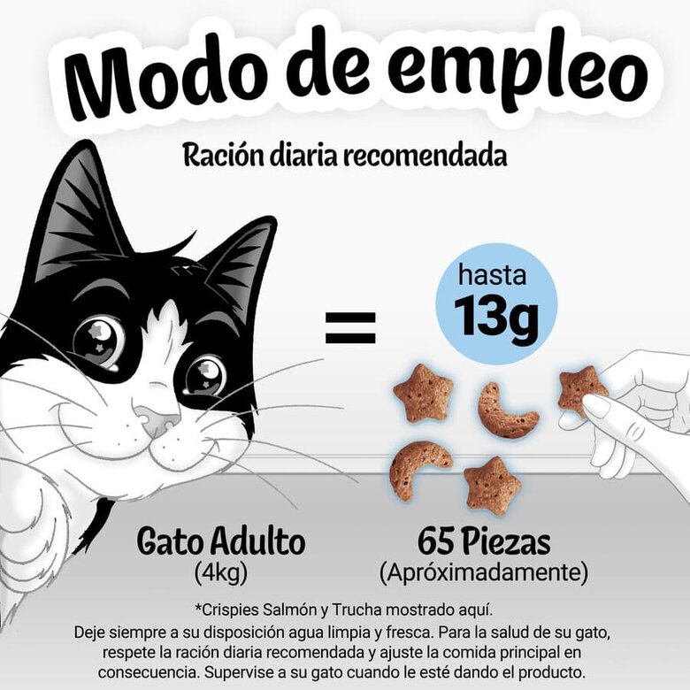 45 g Felix Biscoitos Crispies Salmão e Truta para gatos,  Imagem número 5 45 g Felix Biscoitos Crispies Salmão e Truta para gatos, , large Imagem número 5