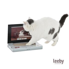 Leeby Lola arranhador de cartão em forma de portátil para gatos