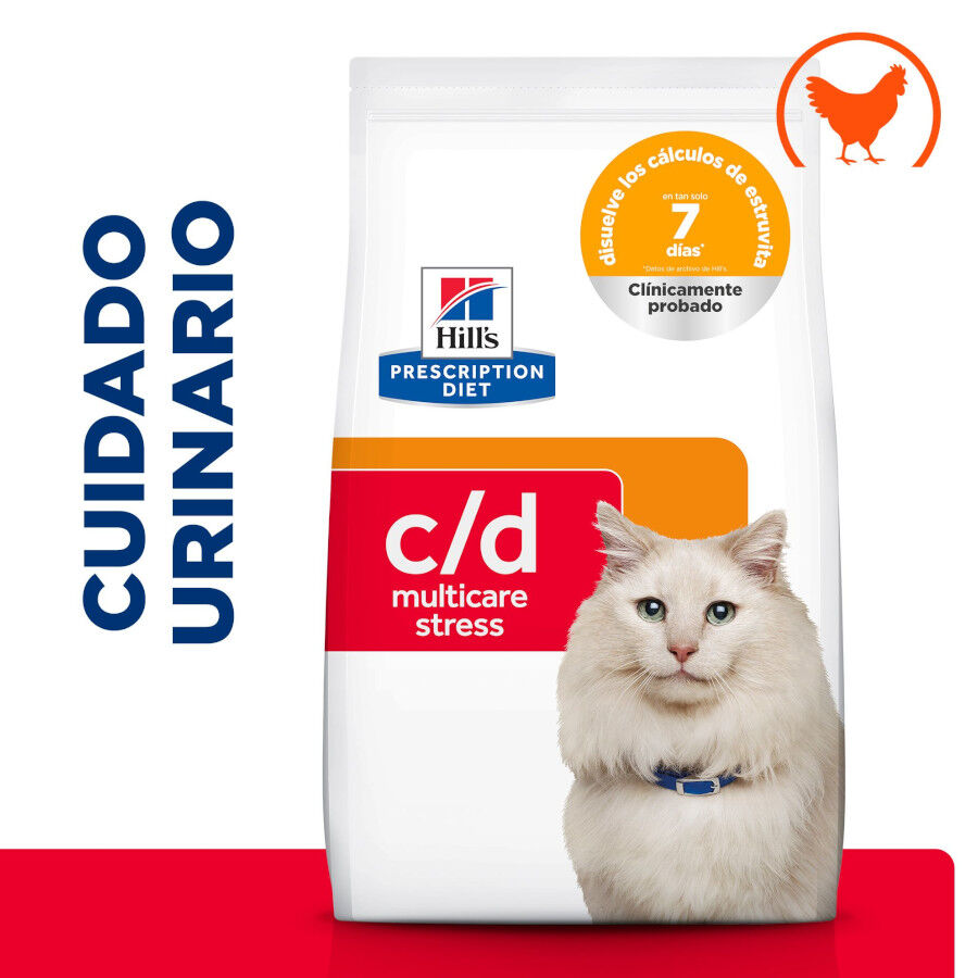 12 kg Hill's Prescription diet c/d Urinary Care frango ra&ccedil;&atilde;o para gatos, , large Imagem n&uacute;mero 2