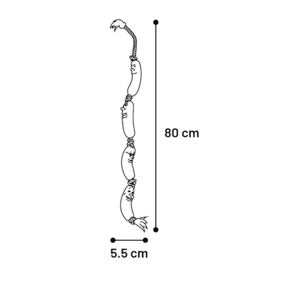 Flamingo Brinquedo Salsichas com corda para c&atilde;es&nbsp;, , large Imagem n&uacute;mero 2