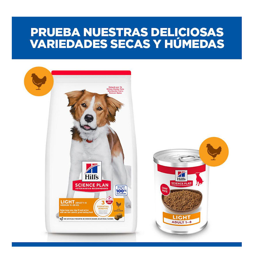 370 g Hill's Adult Light Frango em lata, , large Imagem n&uacute;mero 9