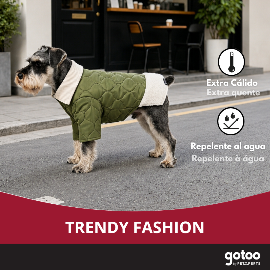 Gotoo Casaco Acolchoado Verde para c&atilde;es, , large Imagem n&uacute;mero 6