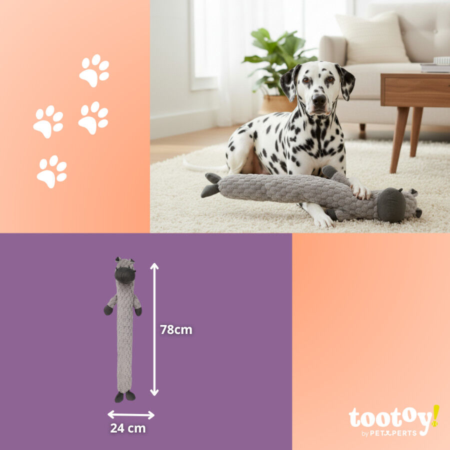 Tootoy! Comfort Peluche Hippo Toy para c&atilde;es, , large Imagem n&uacute;mero 4