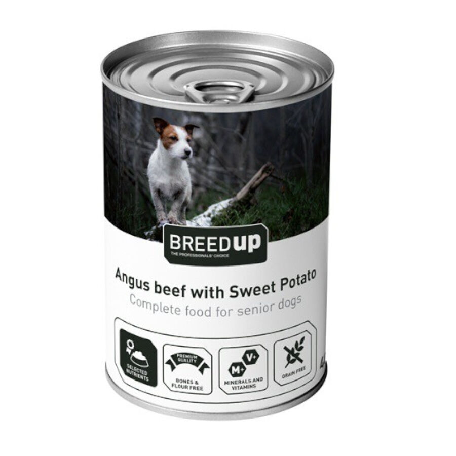 400 g Breed Up Vitela com Batata Doce lata para c&atilde;es seniores, , large Imagem n&uacute;mero 1