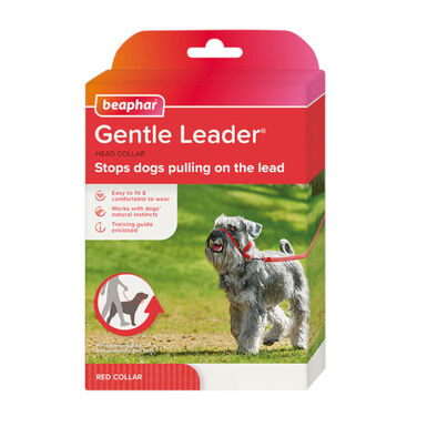 Beaphar Gentle Leader Açaime vermelho para cães