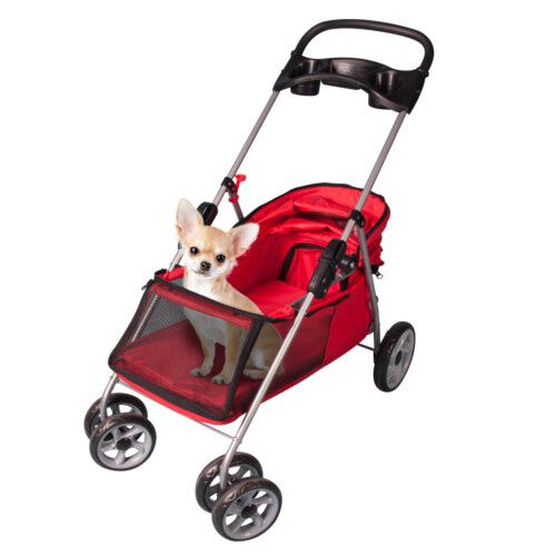 Flamingo cochecito plegable para mascotas Imagem n&uacute;mero 1