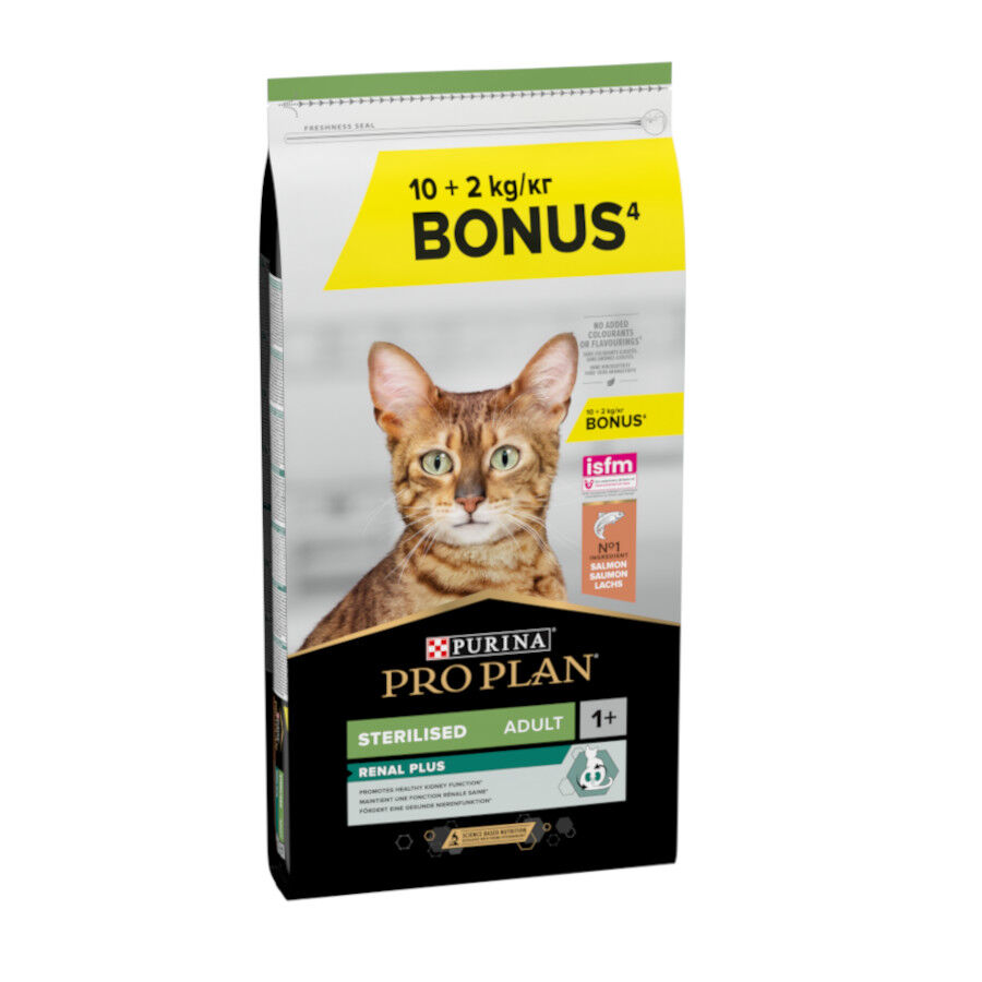 12 kg (10 + 2 kg gr&aacute;tis!) Pro Plan Adult Sterilized Salm&atilde;o ra&ccedil;&atilde;o para gatos, , large Imagem n&uacute;mero 1