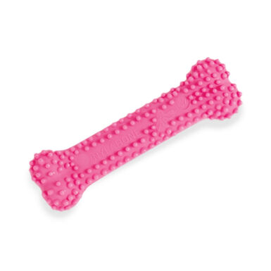 Nylabone Osso Mordedor Dentário Rosa com Sabor a Frango para cachorros