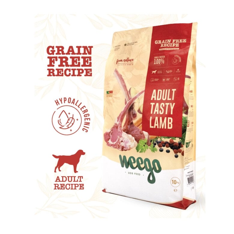 10 kg Weego Grain Free Adult Tasty Cordero ração para cães ,  Imagem número 2 10 kg Weego Grain Free Adult Tasty Cordero ração para cães , , large Imagem número 2