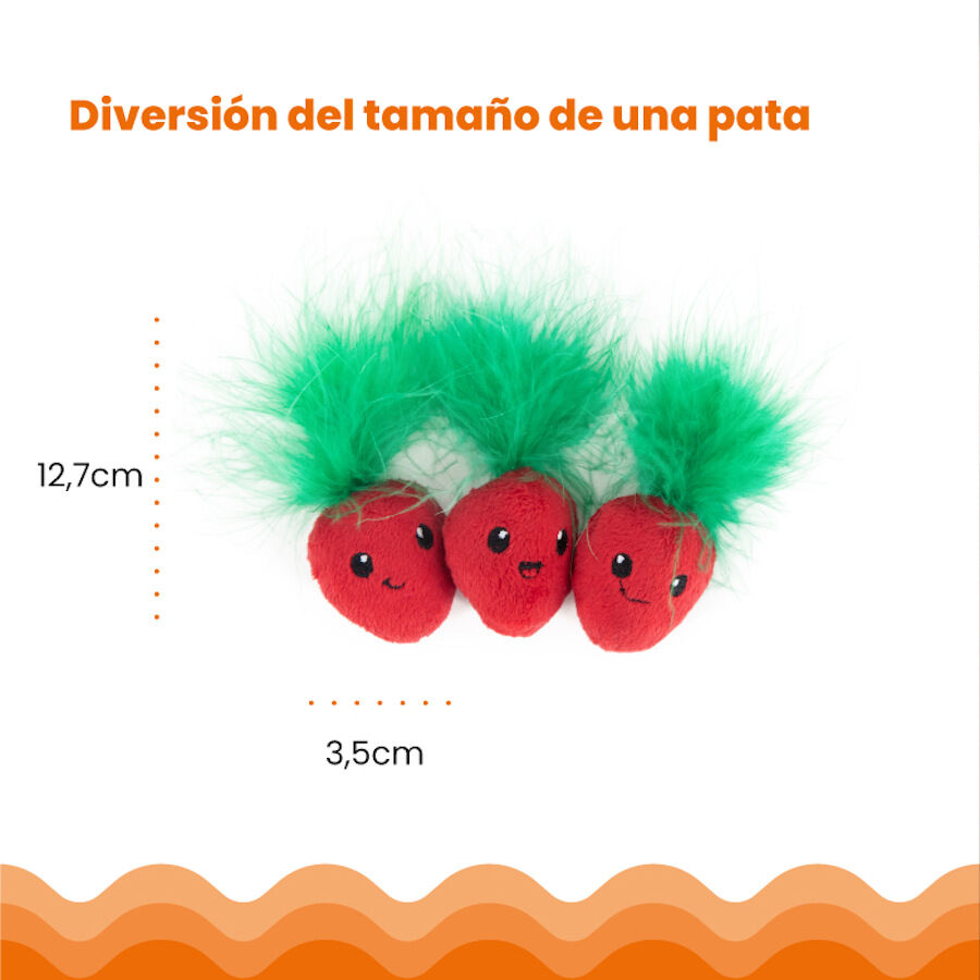 Catstages Strawbabies Morango de Peluche para gatos, , large Imagem n&uacute;mero 2