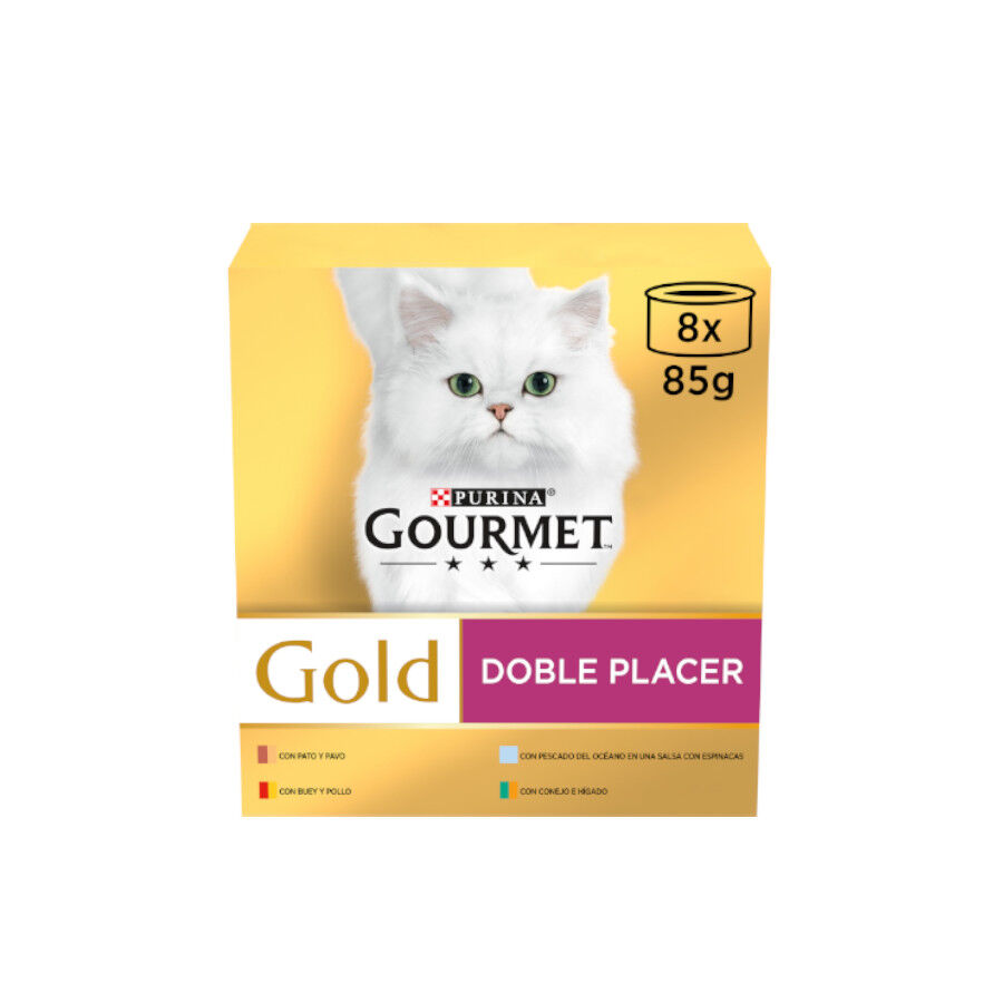 8 latas x 85 g Gourmet Gold Sortido lata para gatos , , large Imagem n&uacute;mero 1