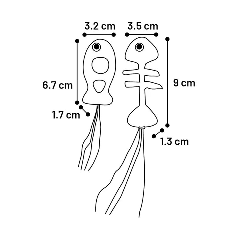 Flamingo Boleo Peixe com corda para gatos,  Imagem número 3 Flamingo Boleo Peixe com corda para gatos, , large Imagem número 3