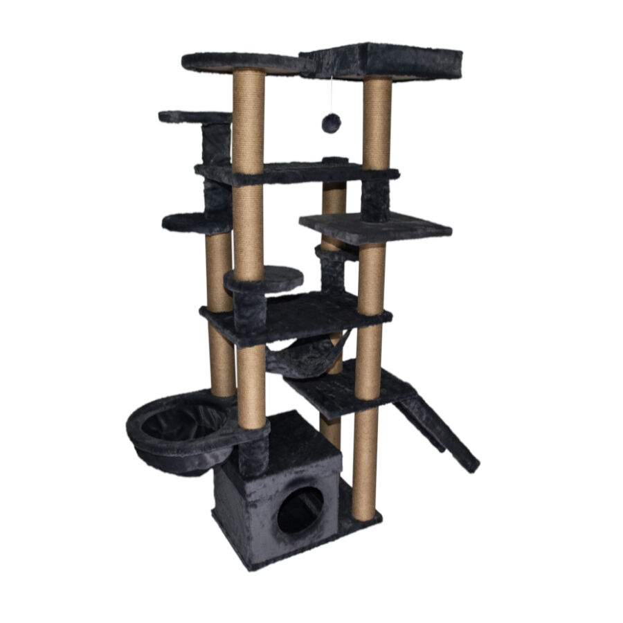 Catshion Roma &Aacute;rvore Arranhador Grande Cinzento para gatos, , large Imagem n&uacute;mero 2