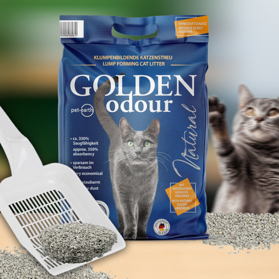 14 kg Golden Odour Areia Aglomerante Absorve Odores para gatos, , large Imagem n&uacute;mero 4