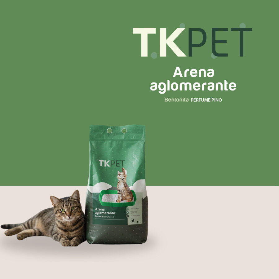2 x 10 L TK-Pet Arena aglomerante de bentonite e pinho para gatos Pack poupan&ccedil;a!, , large Imagem n&uacute;mero 5