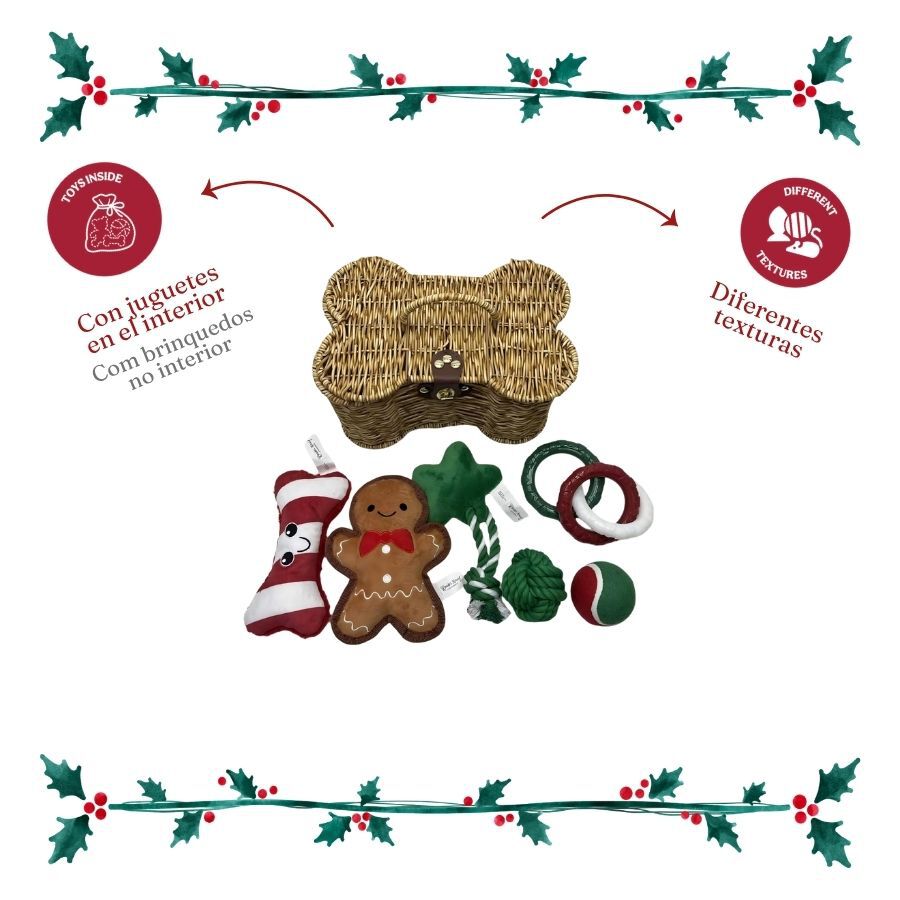 Wonder Christmas Cesto de Brinquedos Premium Brinquedo para c&atilde;es, , large Imagem n&uacute;mero 4