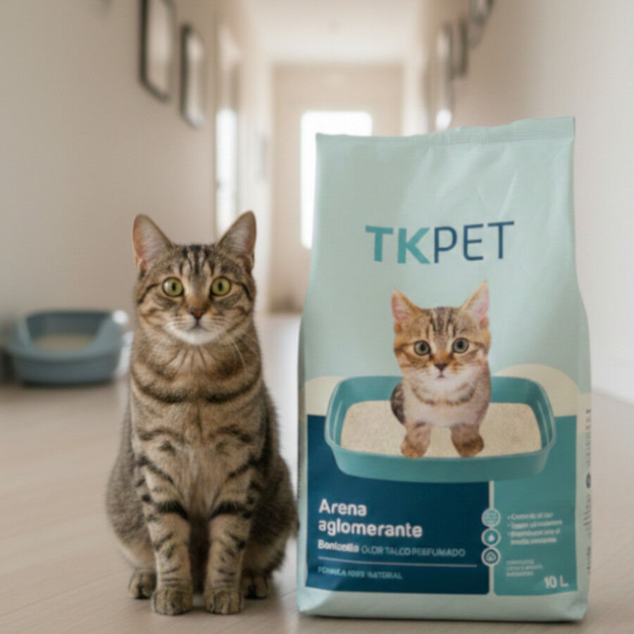 10 L TK-Pet Areia Aglomerante Bentonite e Talco para gatos, , large Imagem n&uacute;mero 2
