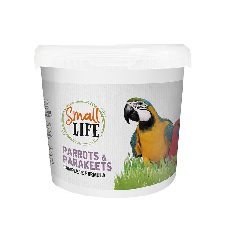 Small Life Cubo de comida para loros y cotorras 5,5L Imagem número 1 Small Life Cubo de comida para loros y cotorras 5,5L Imagem número 1
