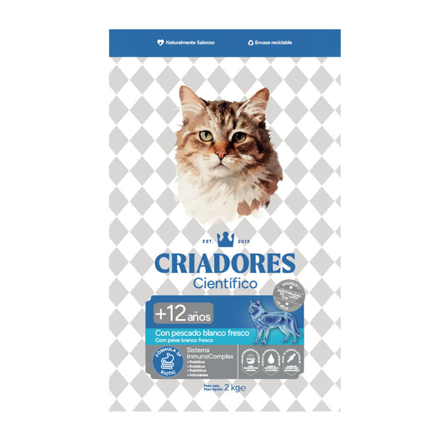 Criadores Cient&iacute;fico Senior +12 Ra&ccedil;&atilde;o de peixe para gatos, , large Imagem n&uacute;mero 1