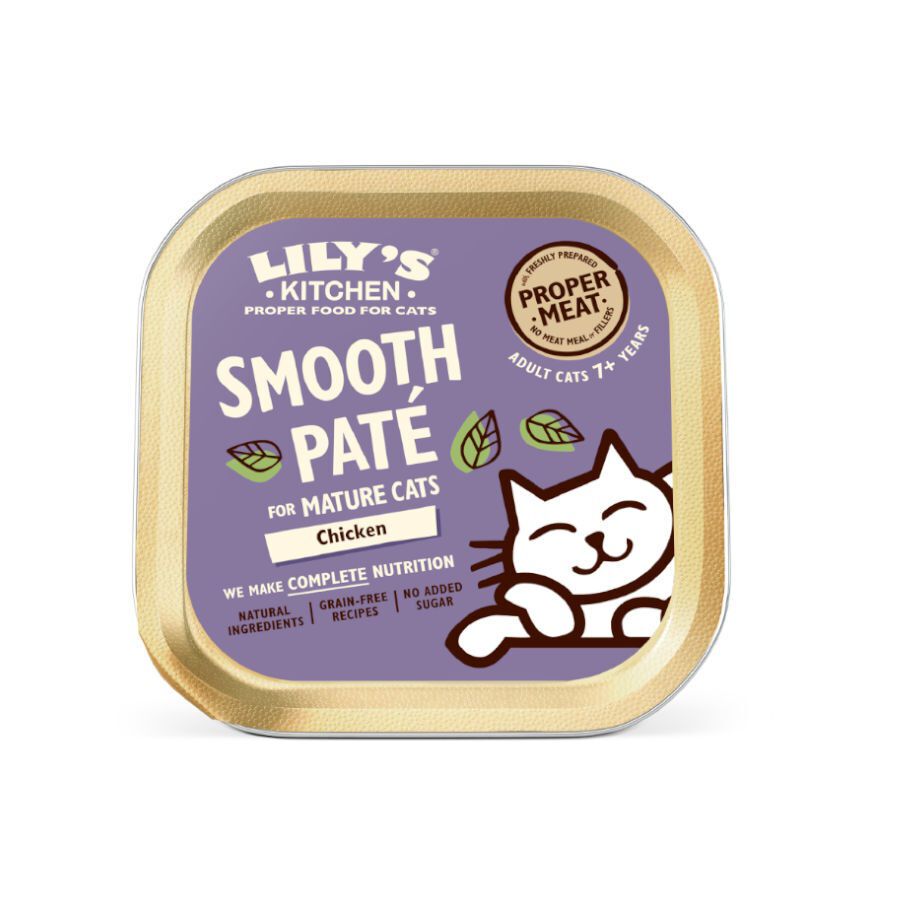 85 g Lily's Kitchen Mature Smooth Frango em pat&ecirc; para gatos , , large Imagem n&uacute;mero 1