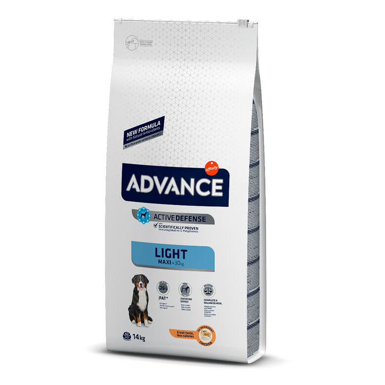 Advance Active Defense Maxi Light Frango e Arroz ração para cães, , large image number null