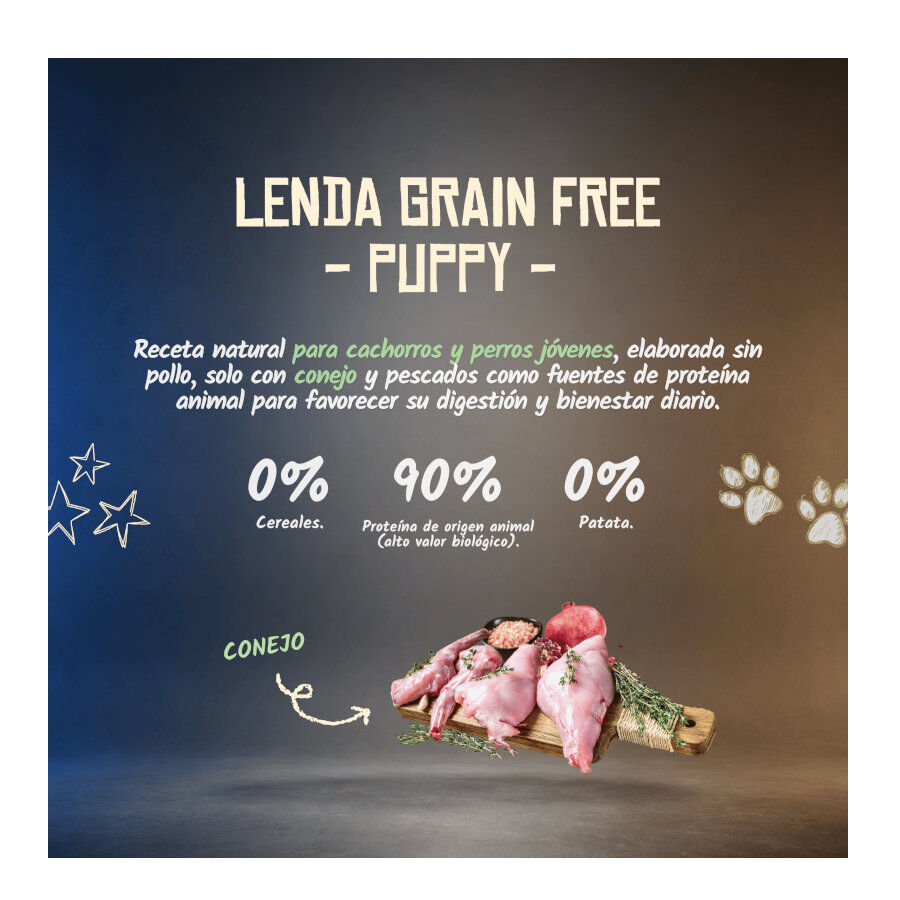 2 Kg Lenda Grain Free Puppy Ra&ccedil;&atilde;o de Coelho para c&atilde;es, , large Imagem n&uacute;mero 4