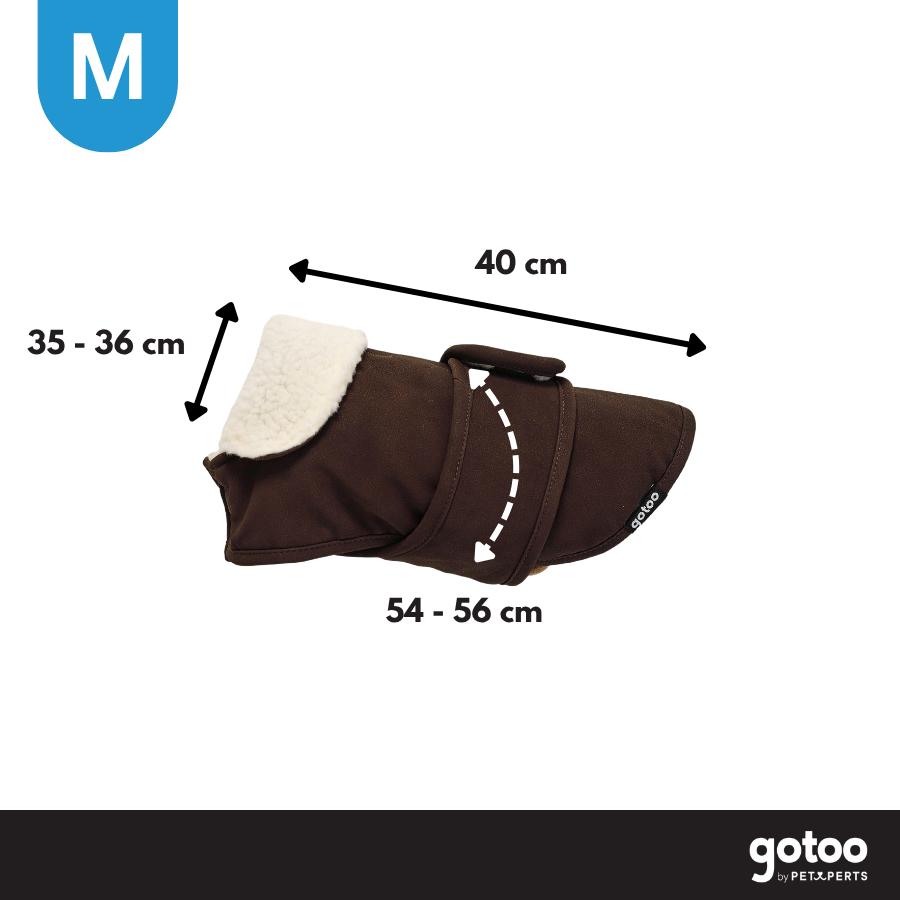 Gotoo Casaco Castanho com Efeito de Pele para c&atilde;es, , large Imagem n&uacute;mero 4