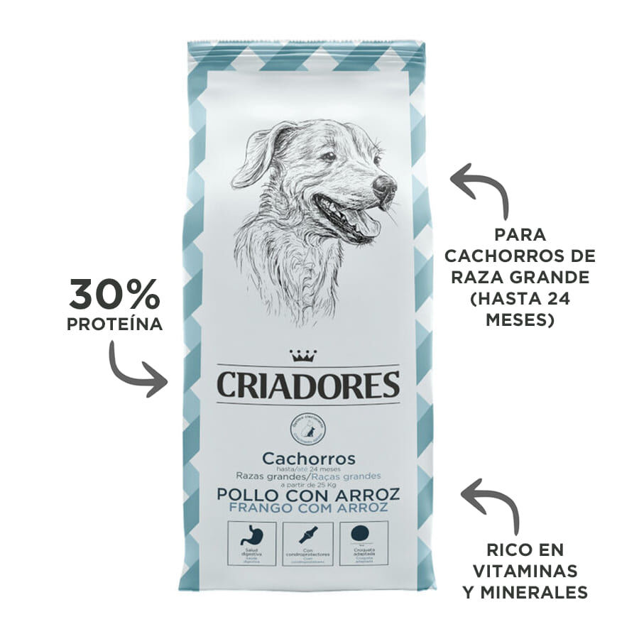 15 kg Criadores Frango e Arroz ra&ccedil;&atilde;o para cachorros de ra&ccedil;as grandes, , large Imagem n&uacute;mero 4