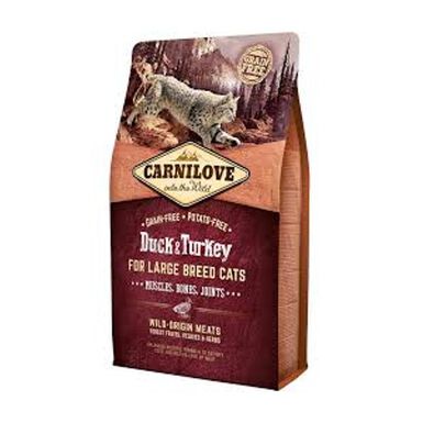 Carnilove Duck & Turkey ração para gatos grandes