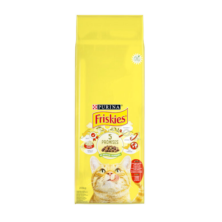 20 kg Friskies Adult Vaca, Frango e Legumes ração para gatos,  Imagem número 1 20 kg Friskies Adult Vaca, Frango e Legumes ração para gatos, , large Imagem número 1