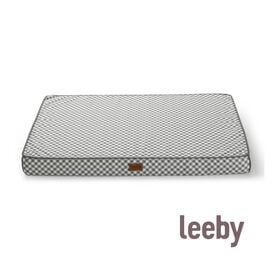 Leeby Colchão vichy antiderrapante para cães
