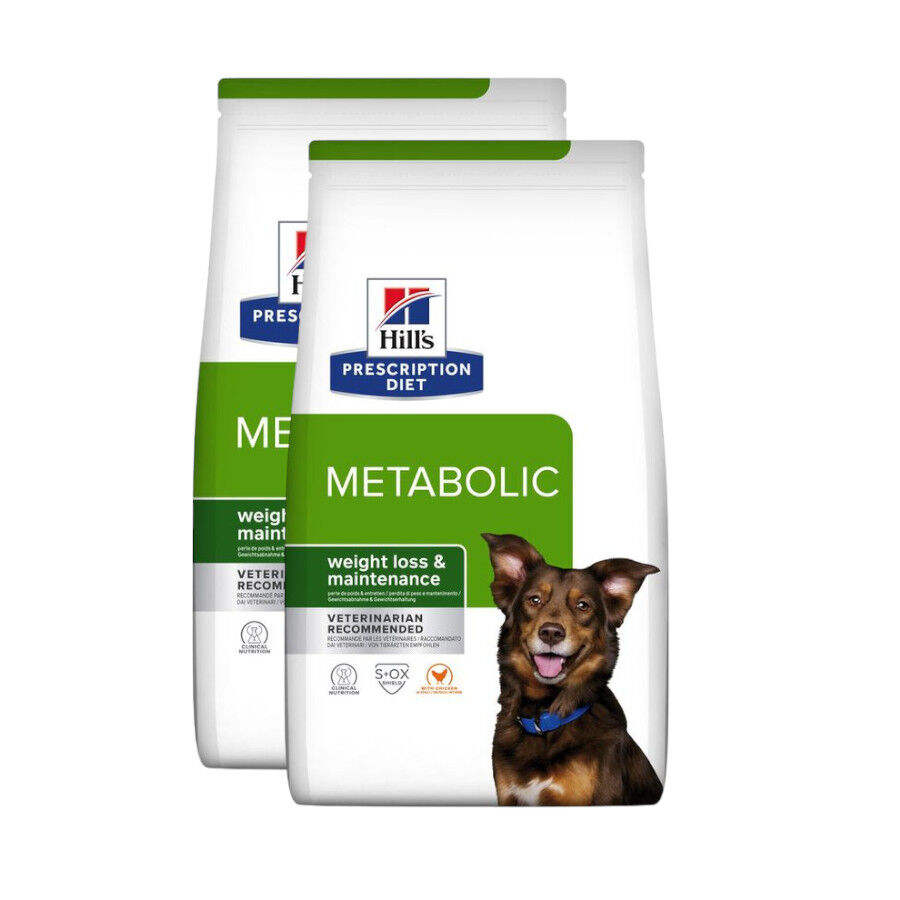 2 x 12 kg Hill's Prescription Diet Metabolic ra&ccedil;&atilde;o para c&atilde;es Pack poupan&ccedil;a!, , large Imagem n&uacute;mero 1