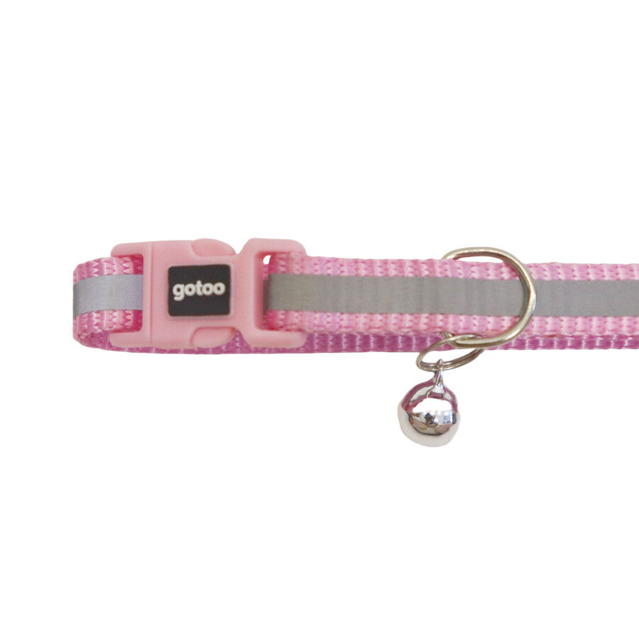 Gotoo Coleira nylon rosa para gatos, , large Imagem n&uacute;mero 3