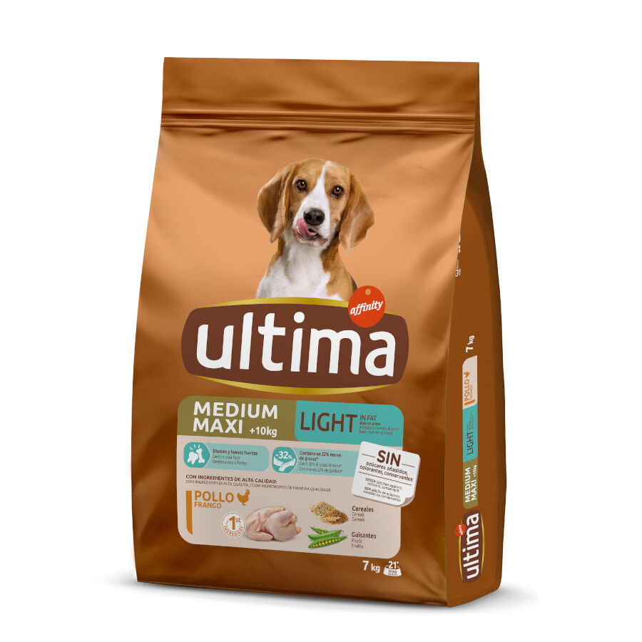 7 kg Affinity Ultima Adult Medium/Maxi Light Frango ra&ccedil;&atilde;o para c&atilde;es, , large Imagem n&uacute;mero 1