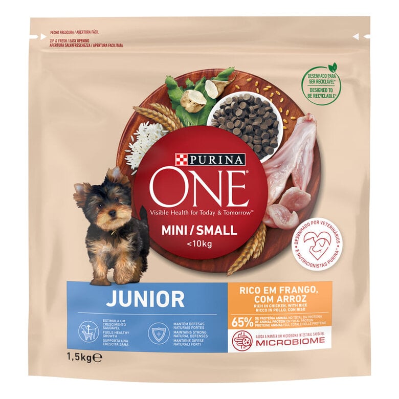 1.5 kg Purina One Junior Bifensis Frango ração para cães,  Imagem número 1 1.5 kg Purina One Junior Bifensis Frango ração para cães, , large Imagem número 1